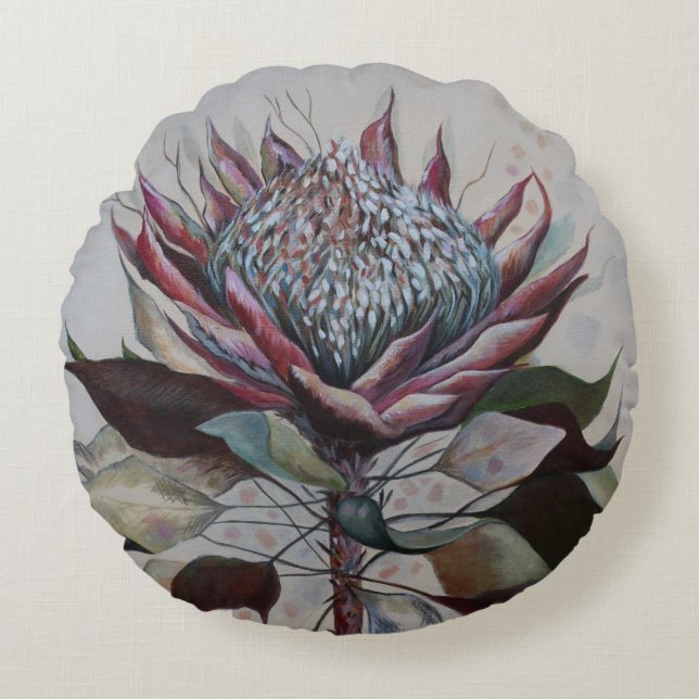 Erinnerung Rundes Kissen (Vorderseite)