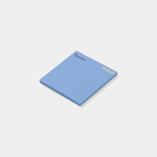 Erinnerung Sticky Note with Rainbows Post-it Klebezettel (angewinkelt)