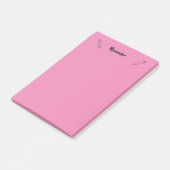 Erinnerung Sticky Notes Pink Post-it Klebezettel (angewinkelt)
