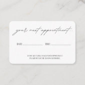 Erinnerung Terminkarte (Vorderseite)