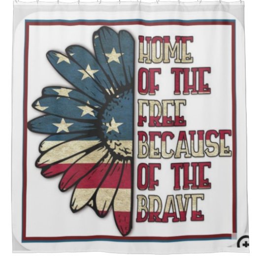 Erinnerung und Ehre des Veteranen Duschvorhang (Vorderseite)