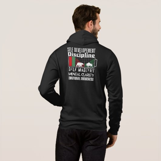 Erinnerung und Motivation | Devisenhandel-Mentalit Hoodie (Schwarz voll)