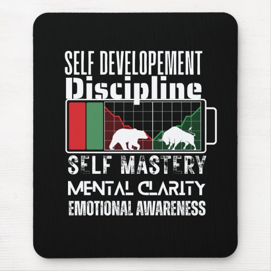 Erinnerung und Motivation | Forex-Mentalität Mousepad (Vorne)