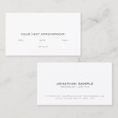 Erinnerung Verabredung Elegante Moderne Kunst, Dic Terminkarte (Vorne/Hinten)