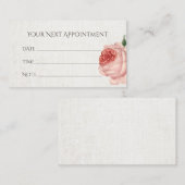 Erinnerung Vintage Blumenwäsche Terminkarte (Vorne/Hinten)