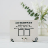 Erinnerung von Geschäftstreffen Postkarte (Stehend Vorderseite)
