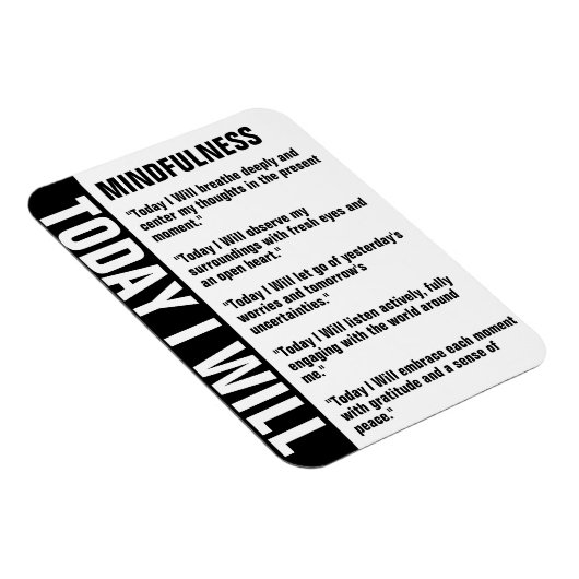 Erinnerung von Mindfulness Goals individuell gesta Magnet (Rechte Seite)