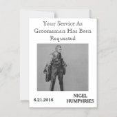 Erinnerung von Trauzeuge oder Trauzeuge Magneteinladung (Vorderseite)