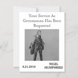 Erinnerung von Trauzeuge oder Trauzeuge Magneteinladung