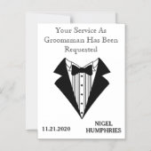 Erinnerung von Trauzeuge oder Trauzeuge Magneteinladung (Vorderseite)