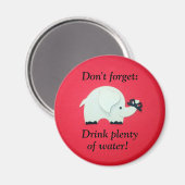 Erinnerung, Wasser zu trinken Magnet (Vorderseite/Rückseite)