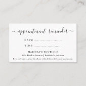 Erinnerung, Zahnarztstube usw. Visitenkarte (Vorderseite)