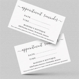 Erinnerung, Zahnarztstube usw. Visitenkarte