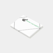 Erinnerung, zum sich 1. zu zahlen! post-it klebezettel (angewinkelt)