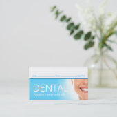 Erinnerung zum Zahnarzt Nächster Besuch Terminkarte (Stehend Vorderseite)