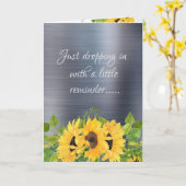 Erinnerung zur Christlichen Förderung Karte (Gelbe Blume)