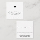 Erinnerung zur Ernennung des Quadrats Terminkarte (Vorne/Hinten)