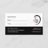 Erinnerung zur Ernennung von Ohrärzten Terminkarte (Vorderseite)