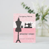 Erinnerung zur Ernennung von Seamstress Stylist Postkarte (Stehend Vorderseite)