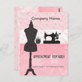 Erinnerung zur Ernennung von Seamstress Stylist Postkarte (Vorne/Hinten)