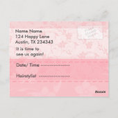 Erinnerung zur Ernennung von Seamstress Stylist Postkarte (Rückseite)