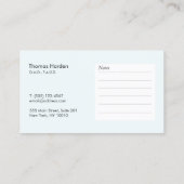 Erinnerung zur Ernennung von Zahnärzten Terminkarte (Rückseite)