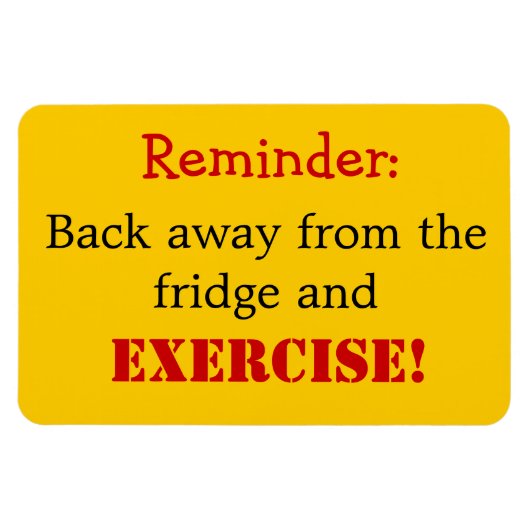 Erinnerung zur Übung durch Shirley Taylor Magnet (Horizontal)