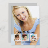 Erinnerungen 4 Foto Abschluss Ankündigung (Vorne/Hinten)