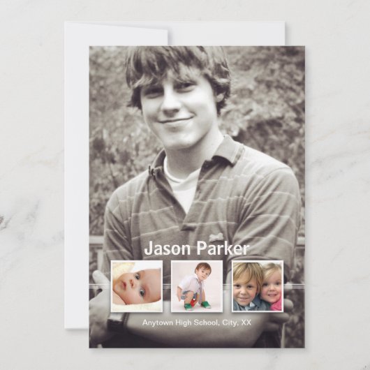 Erinnerungen 4 Foto Abschluss Ankündigung (Vorderseite)