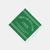 Erinnerungen! 50. Klasse Wiedersehen Party Napkins Serviette (Ecke)