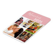 Erinnerungen 5 Foto Collage Rosa Magnet (Linke Seite)
