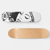 Erinnerungen Abstrakte Frau Surreal Original Art Skateboard (Horizontal)