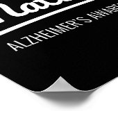 Erinnerungen Alzheimer-Bewusstsein  Poster (Ecke)