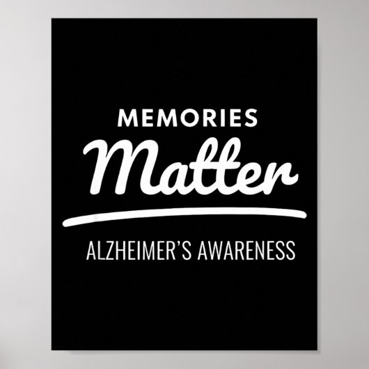 Erinnerungen Alzheimer-Bewusstsein  Poster (Vorne)