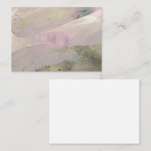 "Erinnerungen am Meer: Original Abstrakte Kundenka Mitteilungskarte (Vorne/Hinten)