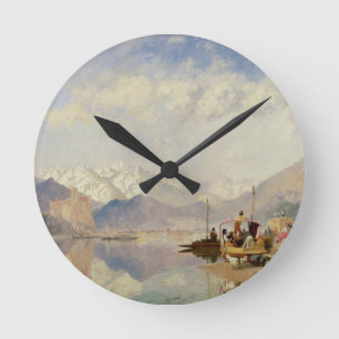Erinnerungen an den Lago Maggiore, Markt-Tag an Runde Wanduhr
