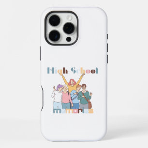 Erinnerungen an die High School Freunde Illustrati iPhone 16 Pro Max Hülle