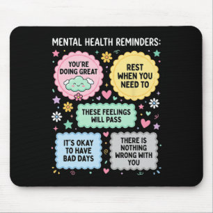 Erinnerungen an die psychische Gesundheit Bewussts Mousepad