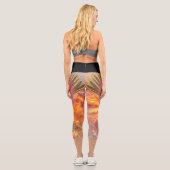 Erinnerungen an die Vitalität: Das Feuer des Leben Capri Leggings (Rückseite)
