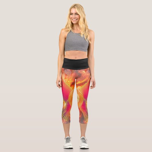 Erinnerungen an die Vitalität: Das Feuer des Leben Capri Leggings (Vorderseite)