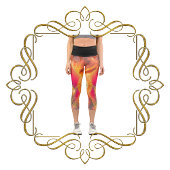 Erinnerungen an die Vitalität: Das Feuer des Leben Capri Leggings