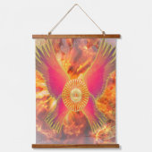 Erinnerungen an die Vitalität: Das Feuer des Leben Wandteppich Mit Holzrahmen (Vorderseite)