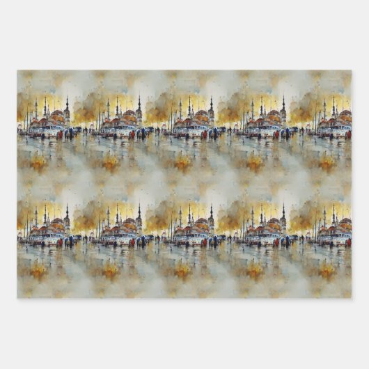 Erinnerungen an Istanbul Geschenkpapier Set (Vorderseite)