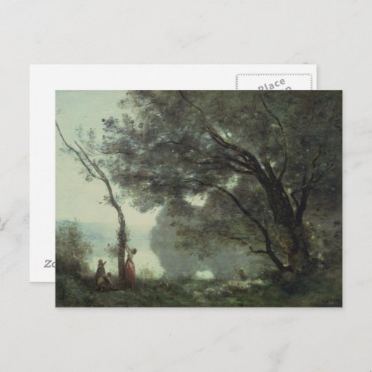 Erinnerungen an Mortefontaine, 1864 Postkarte (Vorne/Hinten)