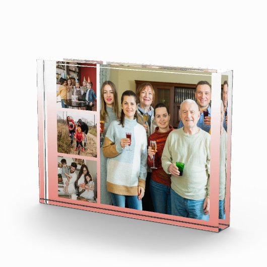 Erinnerungen: Anpassbare 4-Fotomaterial Fotoblock (Rechts)