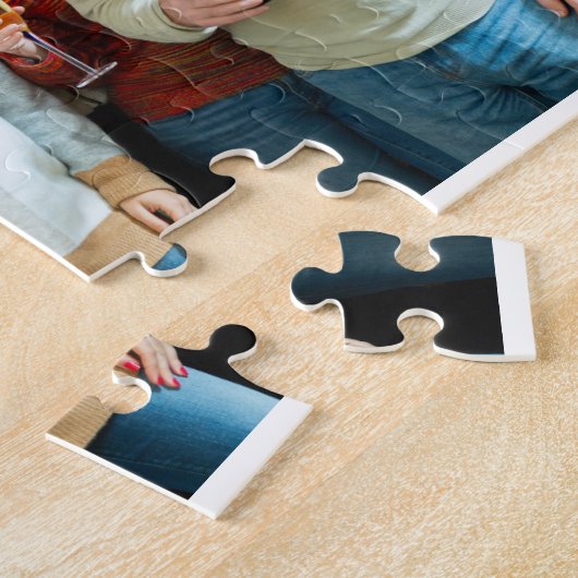 Erinnerungen: Anpassbare 4-Fotomaterial Puzzle (Seite)