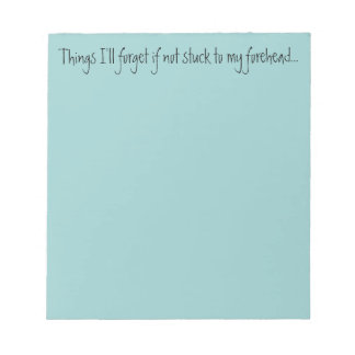 Erinnerungen auf Notepad Notizblock