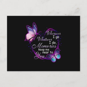 Erinnerungen Behielt mich in Ihrer Nähe Ankündigungspostkarte