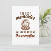 Erinnerungen Campfire Dankeskarte (Stehend Vorderseite)