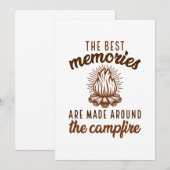 Erinnerungen Campfire Dankeskarte (Vorne/Hinten)